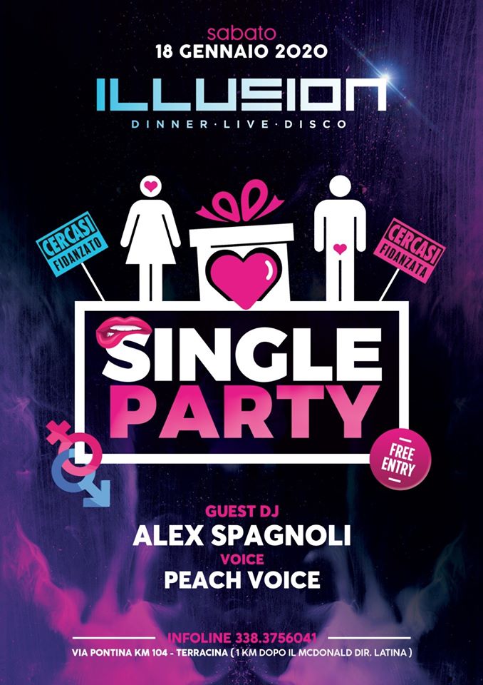 Terracina Lt Single Party E Dj Set Illusion 18 Gennaio Feste In Comune